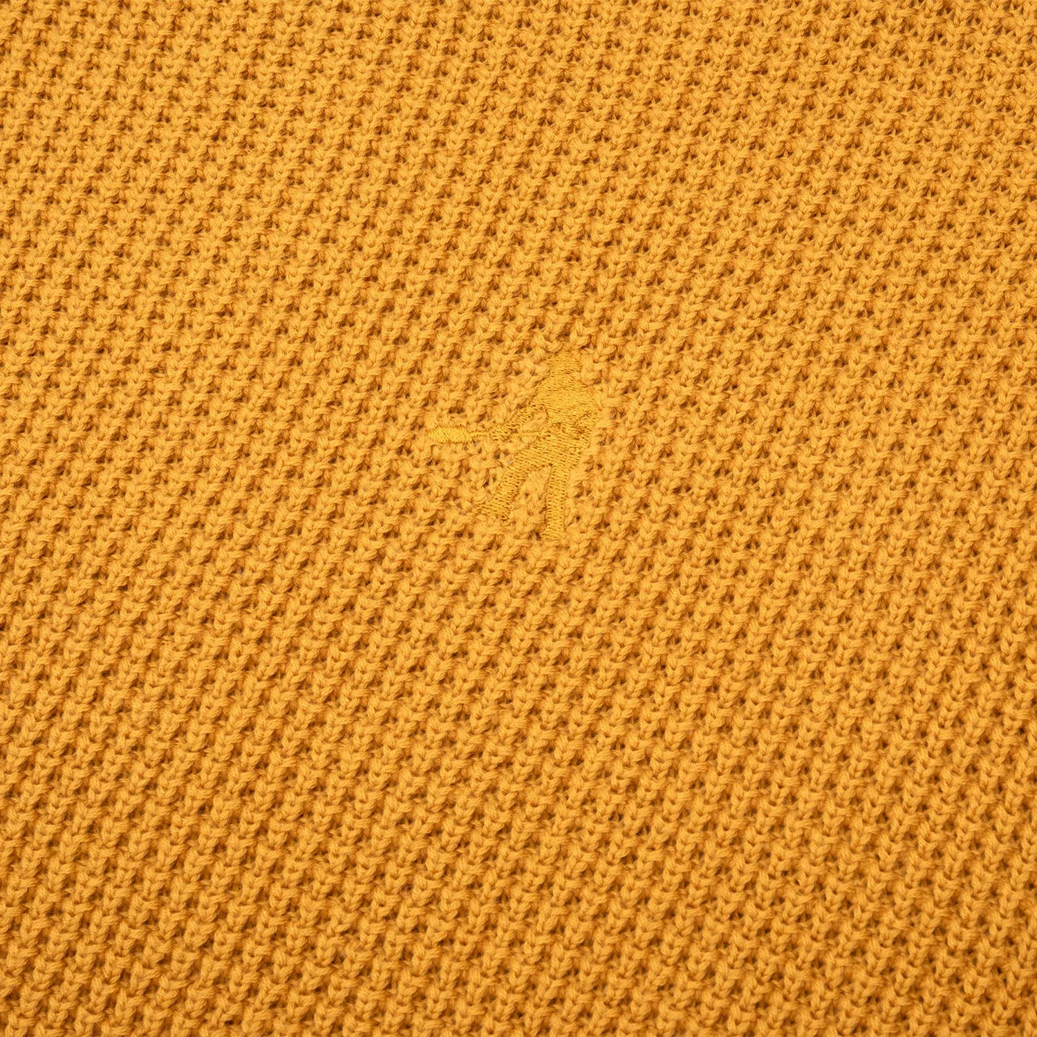 Organic Cotton Waffle Knit, Marigold
